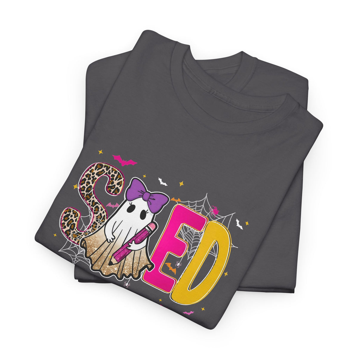 Sped Pastel Ghost Tee — Cute Halloween 'SPED' Graphic T-Shirt