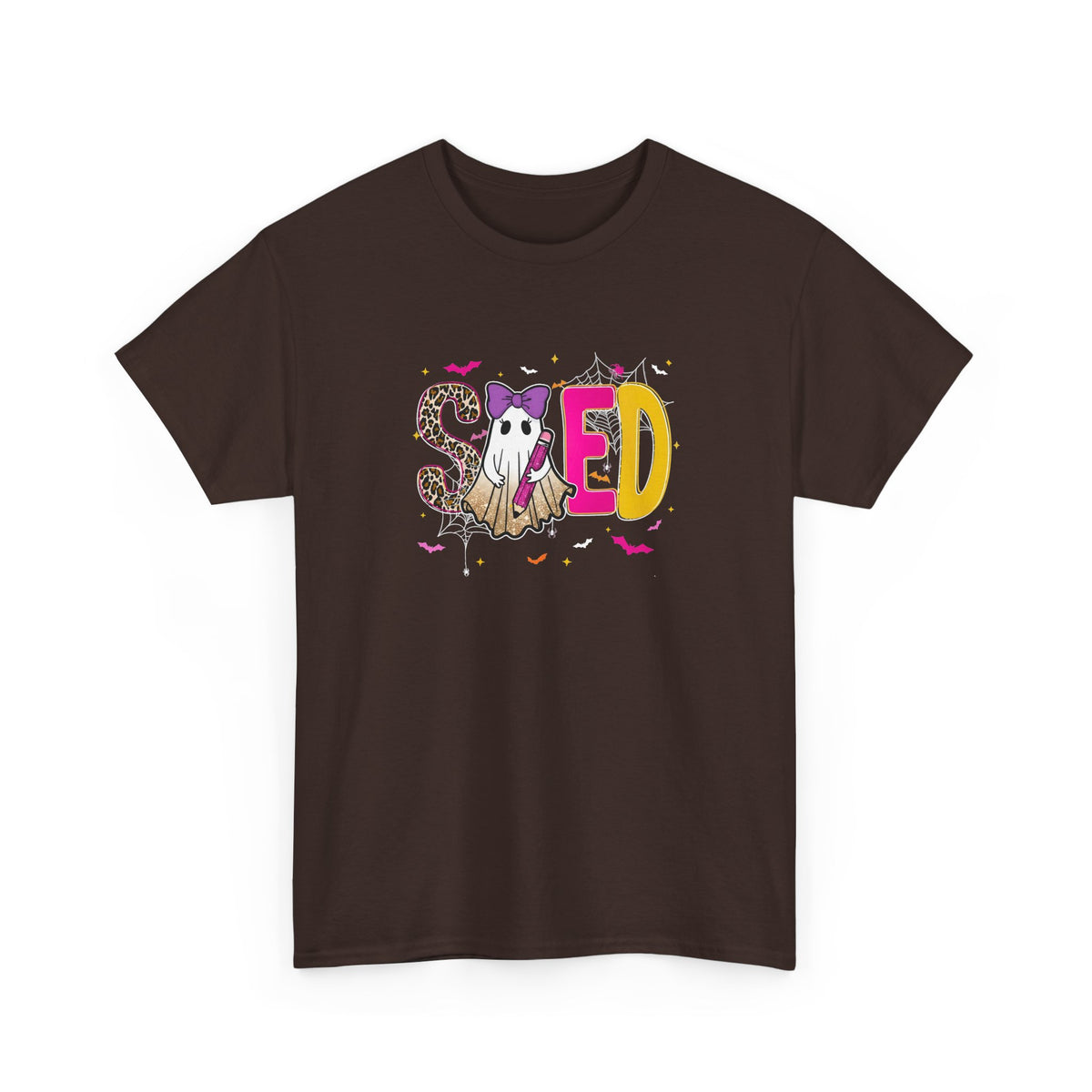 Sped Pastel Ghost Tee — Cute Halloween 'SPED' Graphic T-Shirt