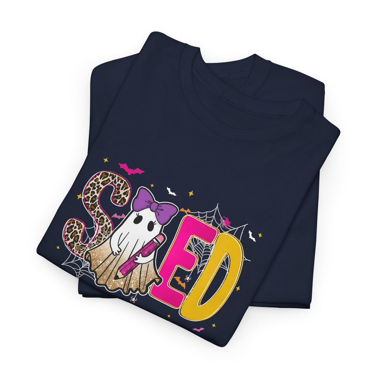 Sped Pastel Ghost Tee — Cute Halloween 'SPED' Graphic T-Shirt