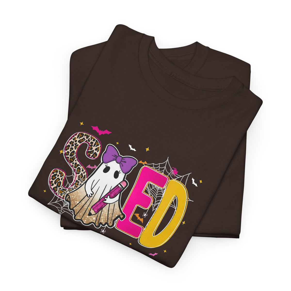 Sped Pastel Ghost Tee — Cute Halloween 'SPED' Graphic T-Shirt