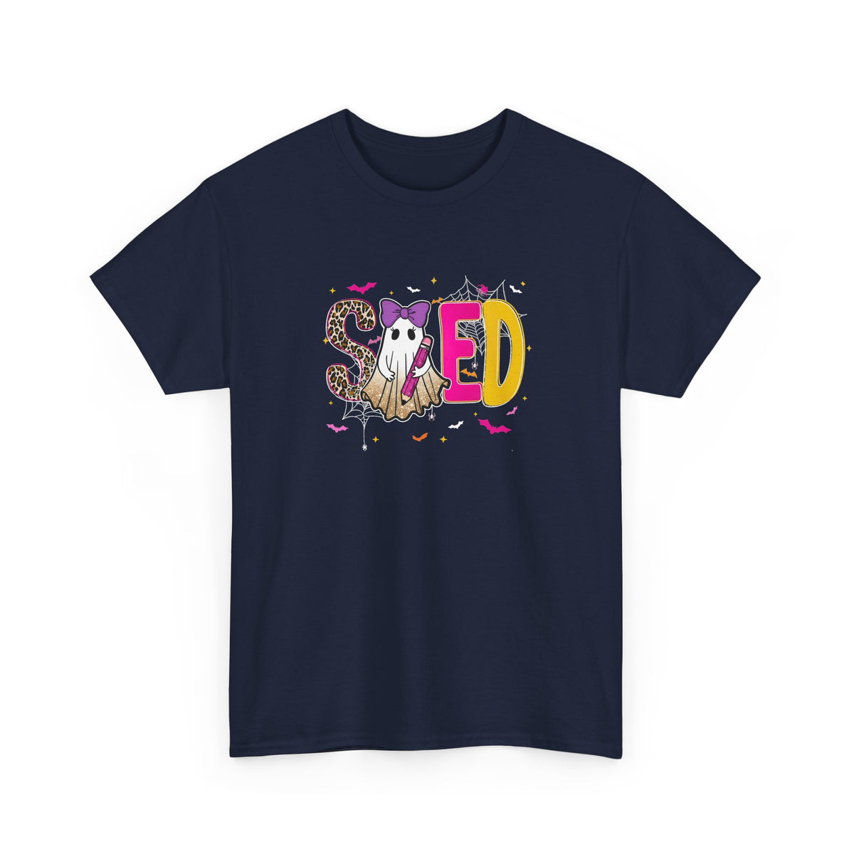 Sped Pastel Ghost Tee — Cute Halloween 'SPED' Graphic T-Shirt
