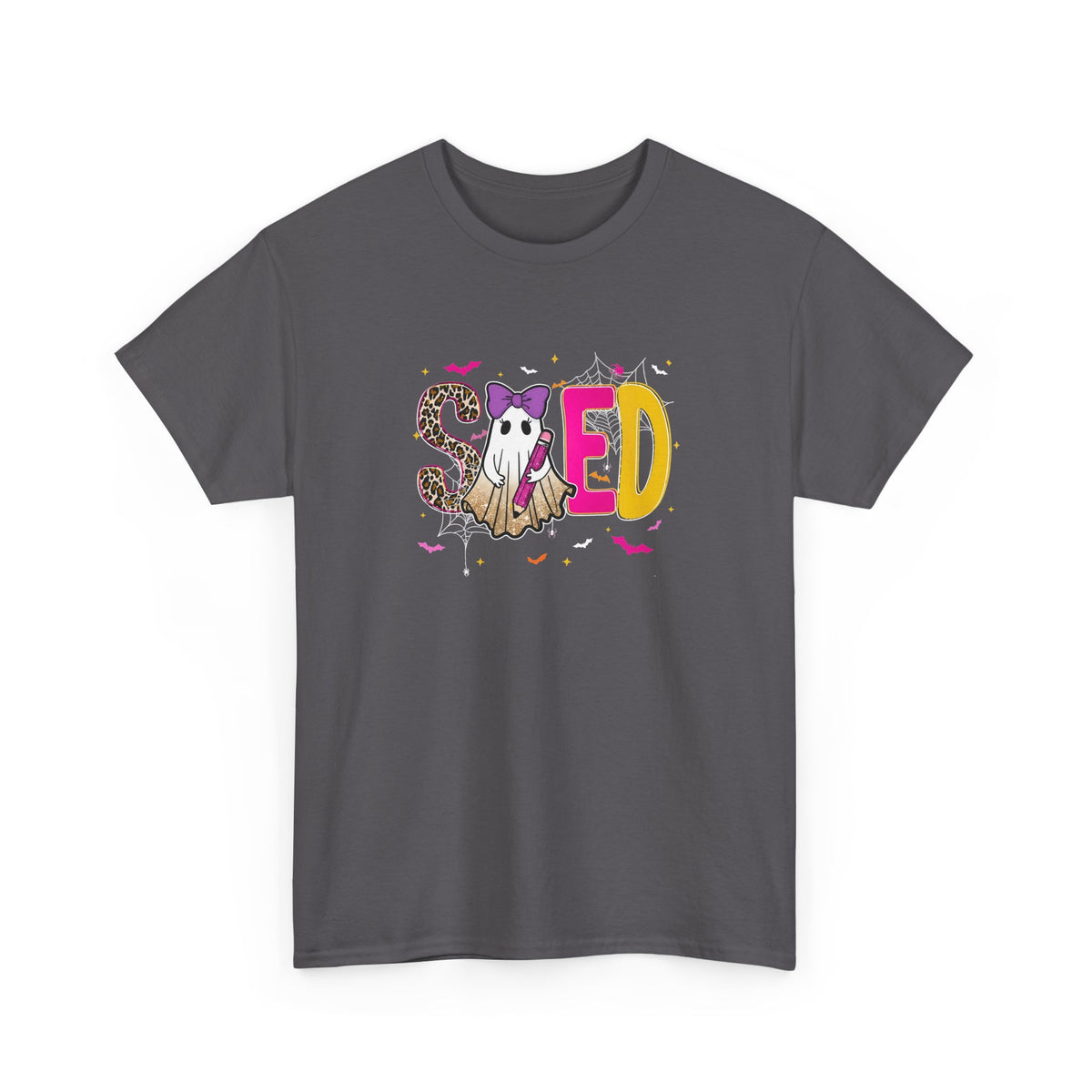 Sped Pastel Ghost Tee — Cute Halloween 'SPED' Graphic T-Shirt