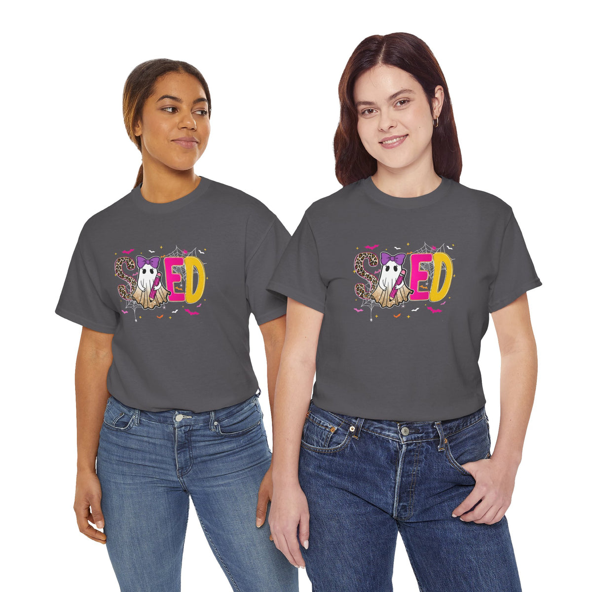 Sped Pastel Ghost Tee — Cute Halloween 'SPED' Graphic T-Shirt